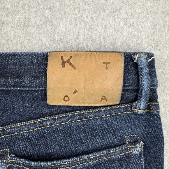Hiroshi Kato Jeans Mens 32x28 Blue Indigo Raw The Pen Selvedge Slim Made In USA - Picture 9 of 16